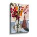 Winston Porter Still Lifewith Mason Jar & Flowers Still Lifewith Mason Jar & Flowers by - Painting on Canvas in White | 36 H x 24 W x 2 D in | Wayfair