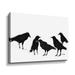 Winston Porter A Conspiracy Of Ravens No. 2 A Conspiracy Of Ravens No. 2 by - Painting on Canvas in Black | 8 H x 10 W x 2 D in | Wayfair