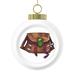 The Holiday Aisle® Bag Christmas Ball Ornament Ceramic/Porcelain in Brown/White | 8 H x 6 W in | Wayfair 07B09232F58C4614ADE17A27CA2D27FE