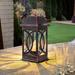 Smart Solar San Vicente II 15" Solar Lantern - Bronze in Brown | 15 H x 6.6 W x 6.6 D in | Wayfair 3987KR1