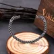 Bracelet Viking Réglable en Acier Inoxydable pour Homme Bijou Nordique avec Boîte en Bois 1 Pièce