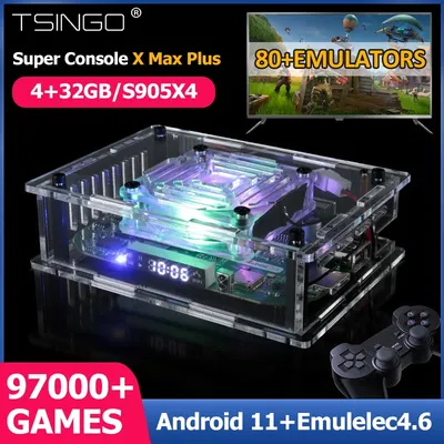 TSINGO-Super Console X Max Plus 4K HD Système Touriste WiFi Rétro TV Lecteur de Jeu Vidéo Plus