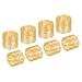 Metal Napkin Rings, 8pcs Hollow Napkin Ring Holder Set, Gold Tone - Gold Tone - 39mm