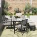 Corvus Orville 6-piece Aluminum Outdoor Dining Set with WPC Table Top