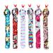 toufa 6pcs Sequins Snake Snap Bracelet 2-Color Reversible Glitter Slap Bracelets Wristbands For Kids Halloween Party Favors Bag Filler K4Z5