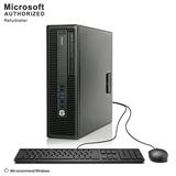 HP EliteDesk 800 G2 SFF Desktop Intel Core I3-6100 3.7 GHz 16 GB DDR4 128 GB HDD+500 GB HDD DVDRW WiFi Bluetooth Mouse&Keyboard Windows 10 Pro 64 Bit (EN/FR/ES) Used Grade A