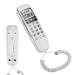 ANGGREK Corded Telephone With Caller ID Display KX-T888CID DTMF/FSK Dual System Wired Landline Phone For Home/Hotel/Office Real Time Date&Week Display Adjustable LCD Brightness- White