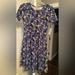 Lularoe Dresses | Lularoe Amelia Dress | Color: Blue/Yellow | Size: L