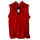 Adidas Tops | Adidas Puremotion Everett Crimson Tide Sleeveless Polo Shirt Xl High School Nwt | Color: Red | Size: Xl