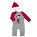 Disney Matching Sets | Micky Mouse Christmas Bodysuit With Hat | Color: Red/White | Size: 0-3mb