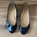 J. Crew Shoes | Jcrew Black Patent Leather Flats Gold Heel | Color: Black/Gold | Size: 8.5