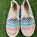 American Eagle Outfitters Shoes | American Eagle Outfitters Geo Print Sneakers Good Condition Womens 6. | Color: Blue/Pink | Size: 6