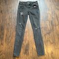 American Eagle Outfitters Jeans | American Eagle Faded Black Distressed Jegging Jean | Color: Black | Size: 2