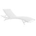 Ergode Glimpse Outdoor Patio Mesh Chaise Lounge Chair - White White