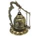 Desktop Buddhist Vintage Dragon Fengshui Bell Good Luck Bless Tibet for Garden Buddha head