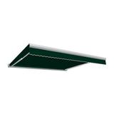 Awntech KWM16-US-F 16 ft. Key West Full Cassette Manual Retractable Awning Forest Green - 120 in.