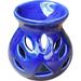 India Meets India Tea Light Candle Holder [Blue - 3.5 ] Ceramic Tea Light Candle Holder/Aroma Burner w/ 4 Tea Lights