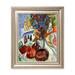 DECORARTS - Still Life with Jug and African Bowl by Ernst Ludwig Kirchner. Fine Art Reproductions. Giclee Print in Champagne Gold Frame for Wall Decor Framed Size: 22 W x 26 H