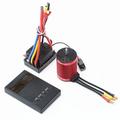 Eccomum F540 Brushless Motor 4370KV RC Crawler Motor 4 Poles and 60A Brushless ESC Electric Speed Controller T Plug and Programming Card for 1/10 RC Car