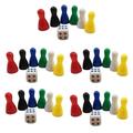 5x 6pcs Chess Pieces & Replacement Board Game Accessories Markers Compnts Supplies