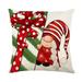 Dtydtpe Silk Pillowcase 1Pcs Christmas Cover 18X18 Inch Christmas Ornament Christmas Pillow Winter Holiday Throw Pillow Christmas Farmhouse Decor Sofa Christmas Tree Snowflake Pillowcase 1Pc