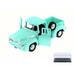 Diecast Car & Display Case Package - 1955 Ford F-100 Pick Up truck Green - Motormax 79341/16D - 1/24 Scale Diecast Model Toy Car w/Display Case