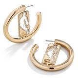 BaubleBar Logo Gear Large Hoop Earrings