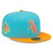 Men's New Era Blue/Orange Chicago White Sox Vice Highlighter 59FIFTY Fitted Hat