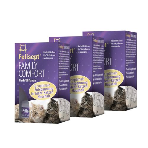 Felisept Family Comfort: 3 Nachfüllflakons a 45 ml für Katzen Sparset