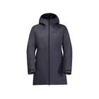 Winterjacke JACK WOLFSKIN "HEIDELSTEIN INS JKT W", Damen, Gr. XL (46), grau (graphite), Hauptmaterial: 100% Polyester, Jacken