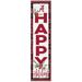 Alabama Crimson Tide 12'' x 48'' Happy Holidays Outdoor Leaner