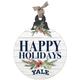 Yale Bulldogs 20'' x 24'' Happy Holidays Ornament Sign