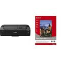 Canon imagePROGRAF PRO-300 A3+ Drucker Farbtintenstrahldrucker Fotodrucker, schwarz & Fotopapier SG-201 Plus Seidenglanz - DIN A3 20 Blatt für Tintenstrahldrucker – PIXMA Drucker (260 g/qm)