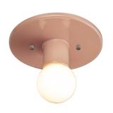 Justice Design Group Radiance 8 Inch 1 Light Flush Mount - CER-6285-GRY