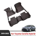 Tapis de sol de voiture en cuir pour Toyota CorTrustHybrid couverture de remplacement étanche