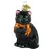 Old World Christmas Glass Blown Halloween Kitty Hanging Figurine Ornament Glass in Gray | 5 H x 5 W x 7 D in | Wayfair 729343260338