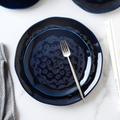 Birch Lane™ Sailor Stone Lain Ivy 24-Piece Dinnerware Set Porcelain Porcelain/Ceramic in Blue | Wayfair 159FD553ABFD46D0A15C47A5C414EC4E