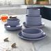 Stone Lain Lauren 16-Piece Dinnerware Set Stoneware Ceramic/Earthenware/Stoneware in Gray | Wayfair BLB1107-B010002