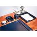 Astoria Grand Faulk 5 Piece Desk Set Leather in Blue | 4 H x 30 W x 18 D in | Wayfair A5D97F2AD1E340BD86475275DE859FE1