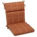 Canora Grey Vanya Papprika Indoor/Outdoor Adirondack Chair Cushion Polyester in Brown/Red | 3 H x 18 W in | Wayfair