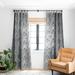 1-piece Blackout Arcadia Herringbone In Black Made-to-Order Curtain Panel