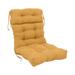 Multi-section Tufted Indoor Microsuede Seat/Back Chair Cushion (Multiple Sizes)