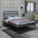 Victorian Vintage Style Platform Metal Bed Frame Foundation Headboard Footboard Heavy Duty Steel Slats