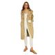 TRENDYOL Damen Trendyol Offener -Gewölbter Knopfverschluss Wasserabweisender Langer Trenchcoat Trench Coat, Khaki, 32 EU