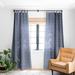 1-piece Blackout Indigo Of Geometric Shapes Of Watercolor Made-to-Order Curtain Panel