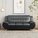 William Street 79.2" Faux Leather Pillow Top Arm Sofa