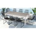 AllModern Pixley Rectangular 8 - Person 82.75" Long Outdoor Dining Set in Black | 82.75 W x 41.25 D in | Wayfair 1E5AA38F52814305BD73F208B2194CAF