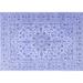 Indigo 84 x 60 x 0.35 in Area Rug - Alcott Hill® Jerad Oriental Machine Woven Wool/Area Rug in Purple /Wool | 84 H x 60 W x 0.35 D in | Wayfair