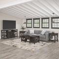 Huckins 4 Piece Coffee Table Set Wood in Black/Brown Laurel Foundry Modern Farmhouse® | 17.99 H x 47.2 W in | Wayfair