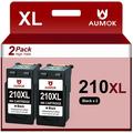 210XL Black Ink Cartridges Replacement for Canon 210 Black lnk for PIXMA MP495 MP490 MP480 MP280 MP250 MP240 MX410 MX340(2 Pack)